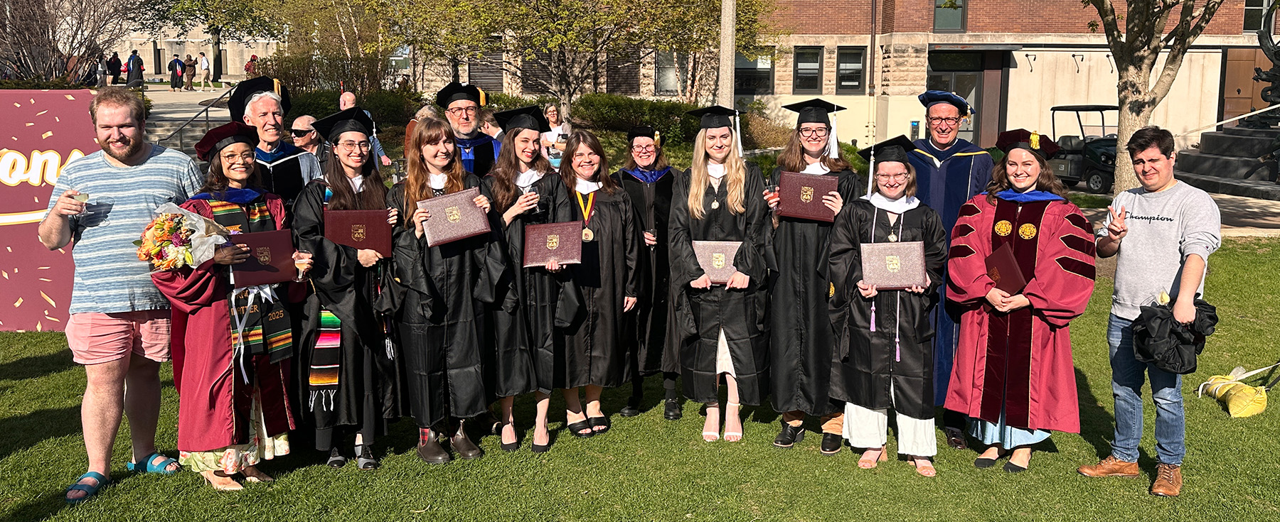 Graduate Students at Loyola Graduation, May 9, 2025 Graduate Students at Loyola Graduation, May 9, 2025
